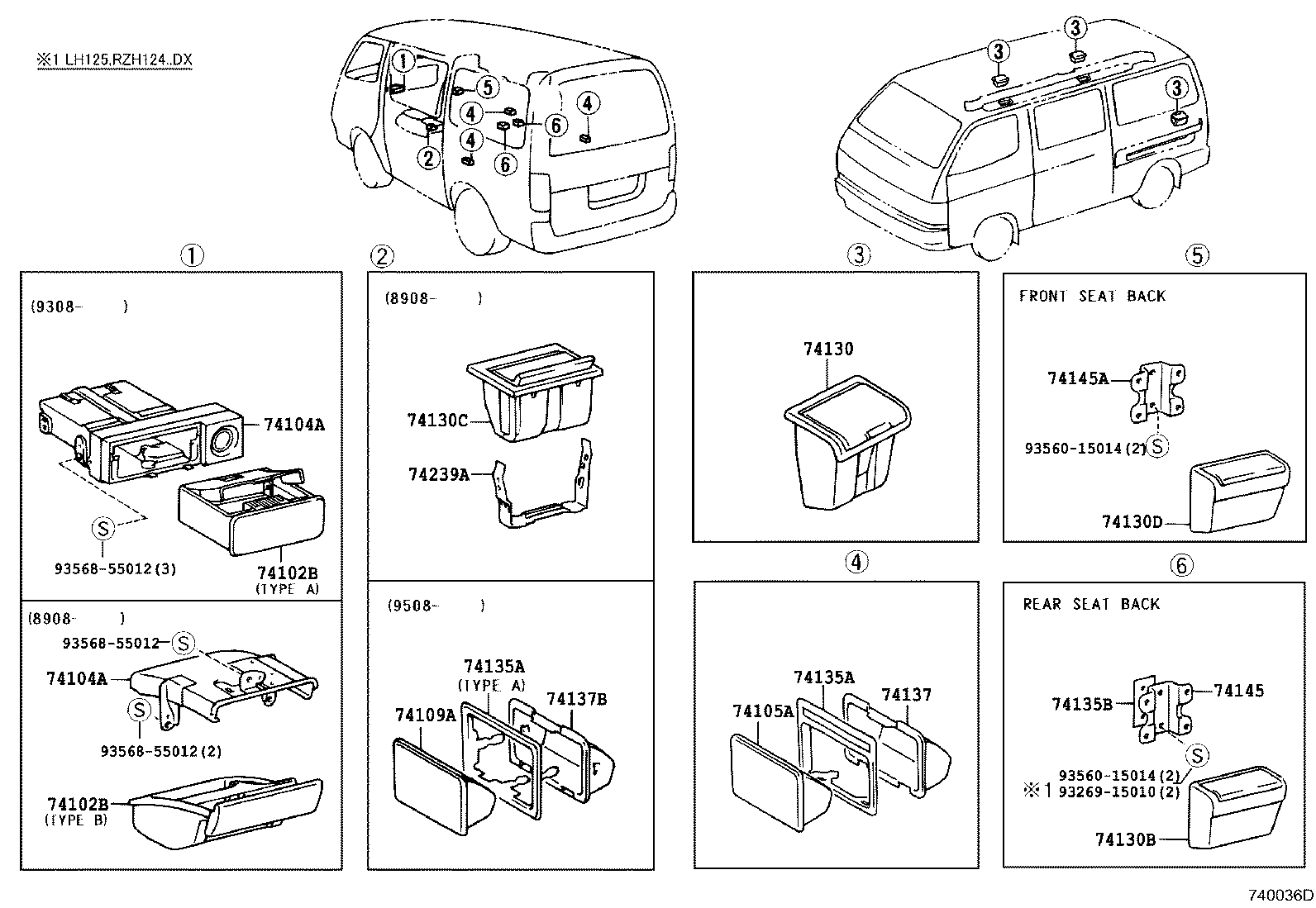 74130-26010-03 RECEPTACLE ASSY, REAR ASH product image
