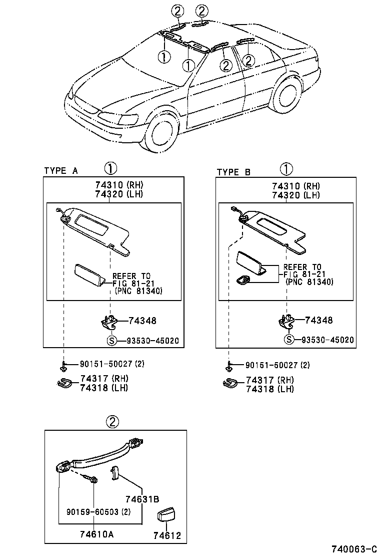 74232-33150 PANEL, FRONT ARMREST BASE, UPPER LH product image