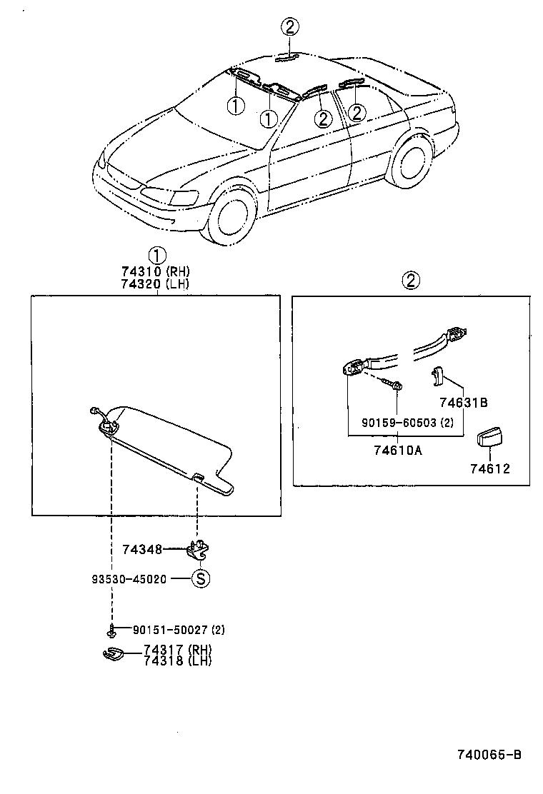 74232-33090 PANEL, FRONT ARMREST BASE, UPPER LH product image