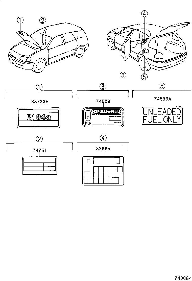 82685-44031 PLATE, CAUTION product image