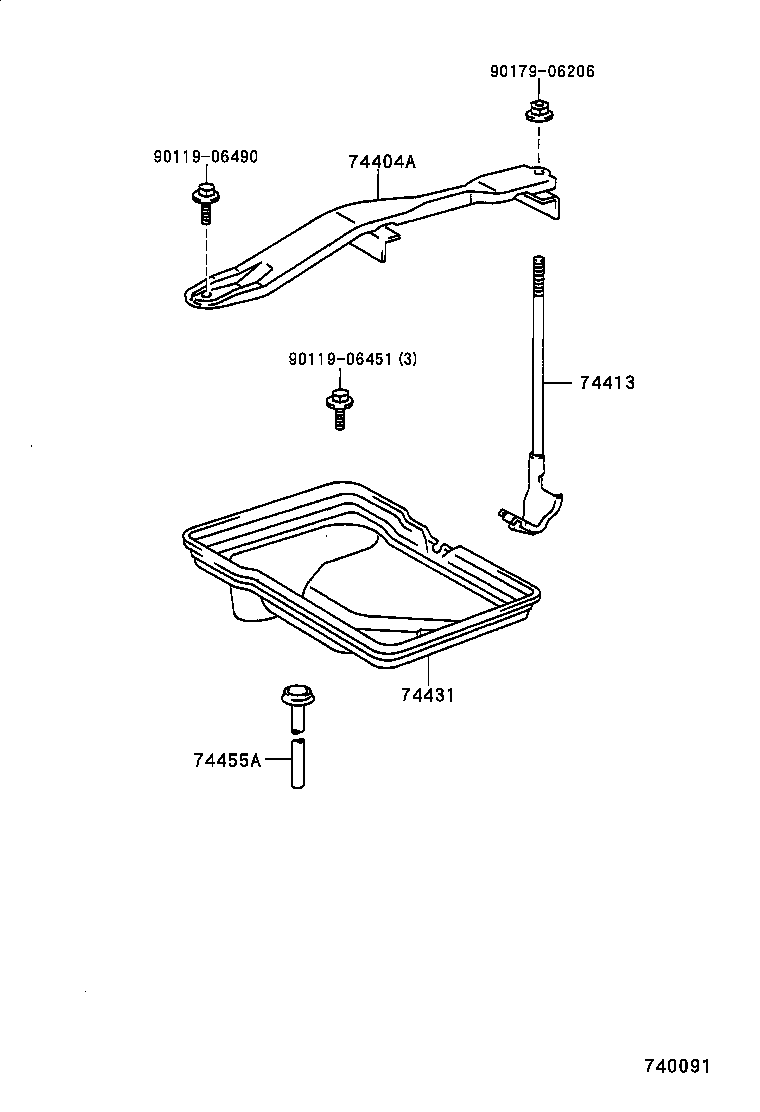 74404-22320 CLAMP SUB-ASSY, BATTERY product image
