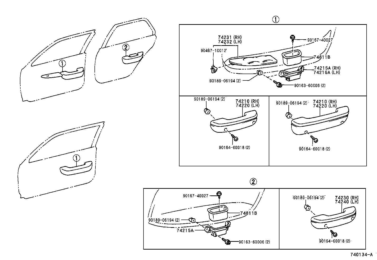 74320-1A550-B1 VISOR ASSY, LH product image