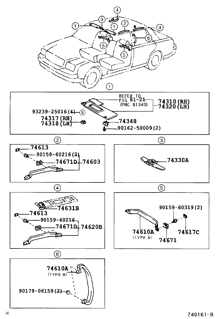 74201-40020 PANEL SUB-ASSY, FRONT ARMREST BASE, UPPER RH product image