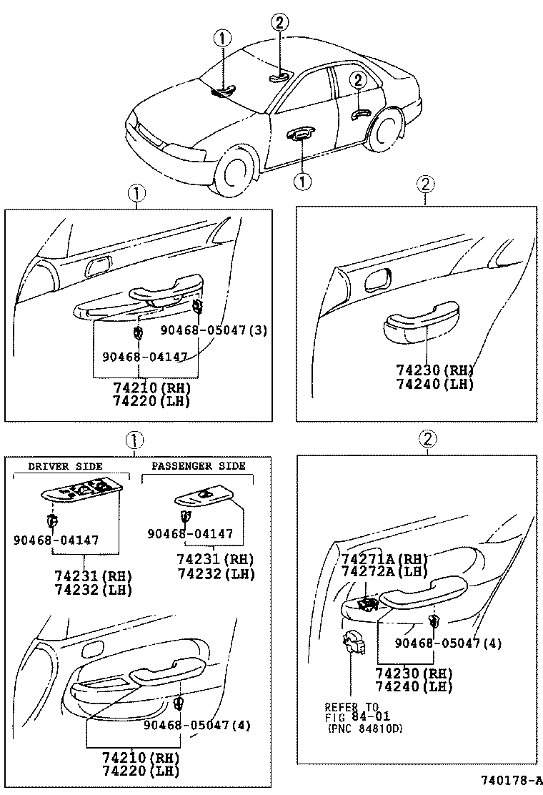 74348-13010-A0 HOLDER, VISOR product image