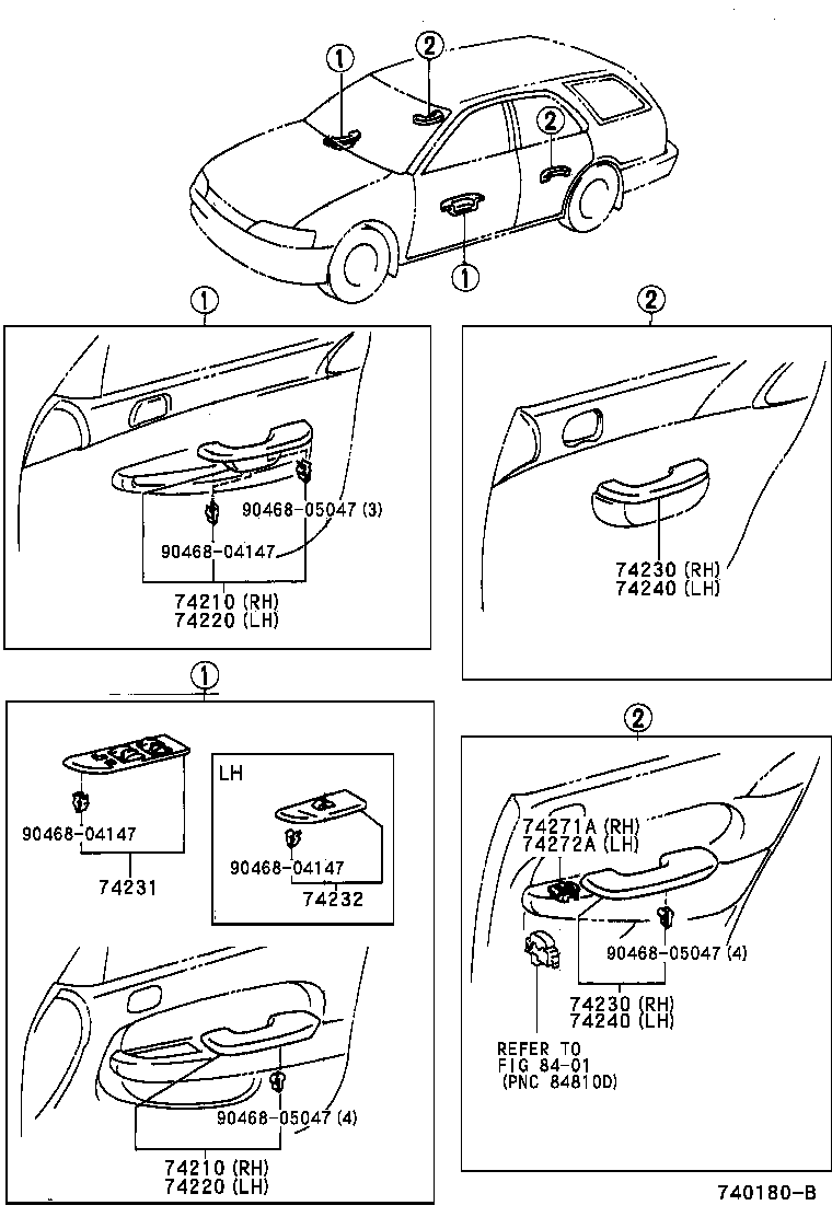 74320-13171-B2 VISOR ASSY, LH product image