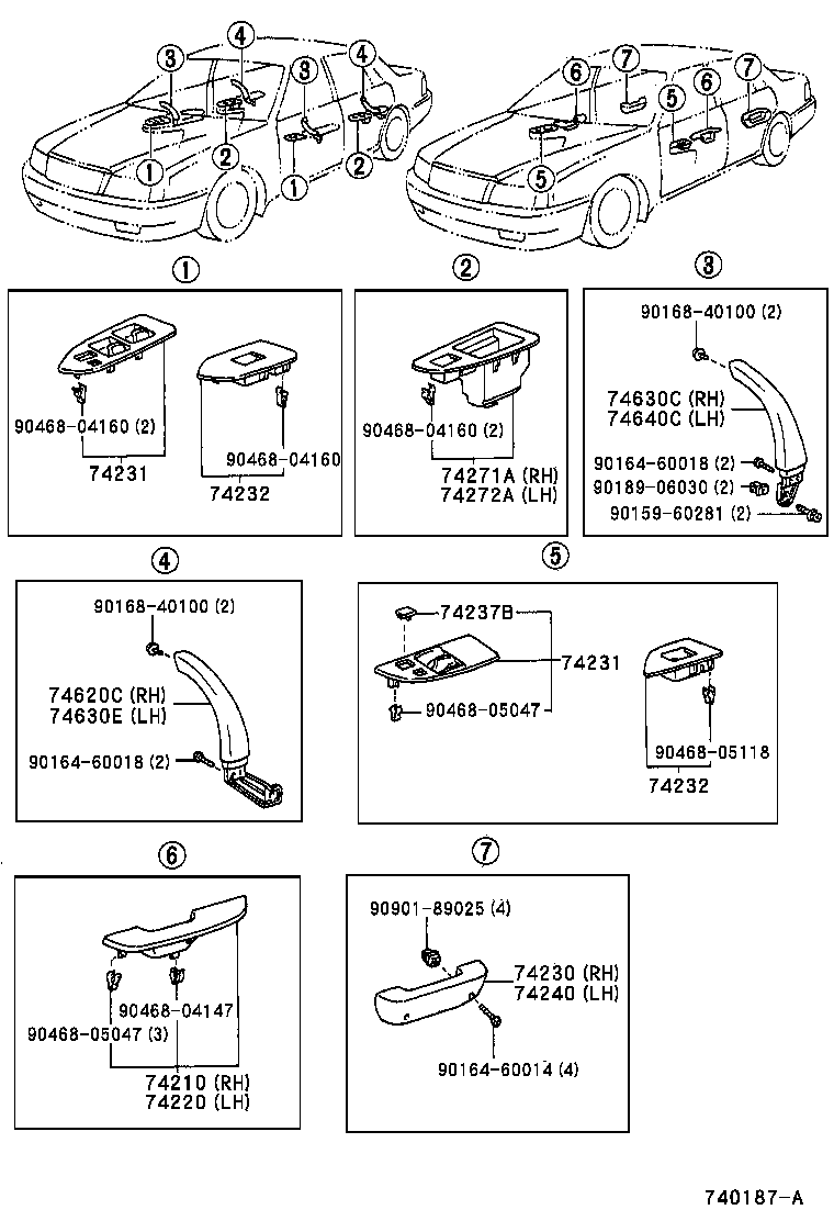 74210-30170 ARMREST ASSY, FRONT, RH product image