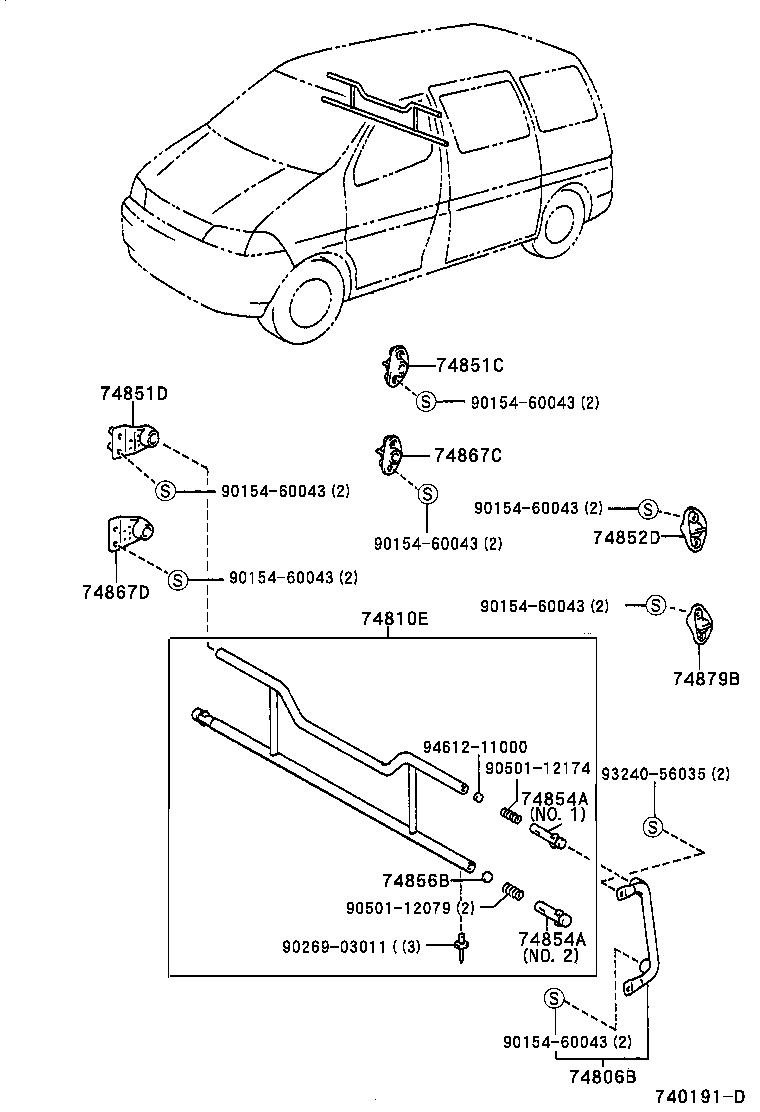 74850-26020 SEPARATOR SUB-ASSY, REAR product image