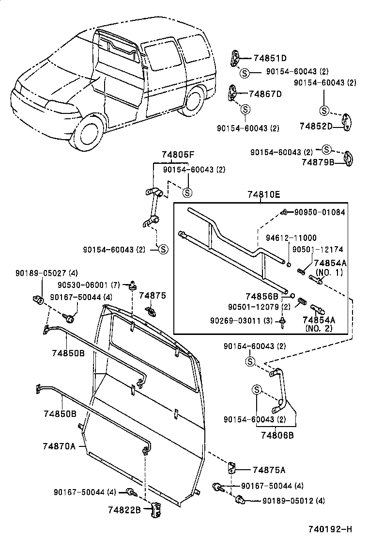 74850-26020 SEPARATOR SUB-ASSY, REAR product image
