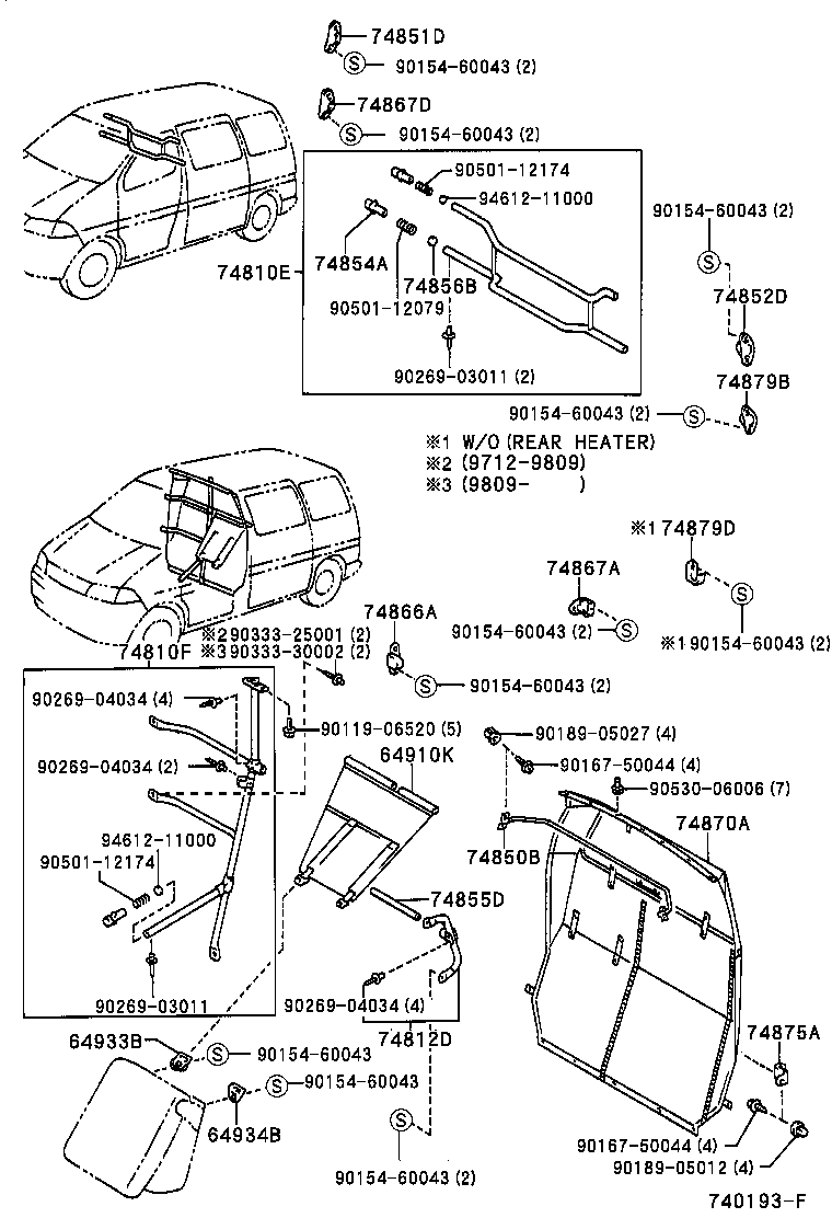 74850-26020 SEPARATOR SUB-ASSY, REAR product image