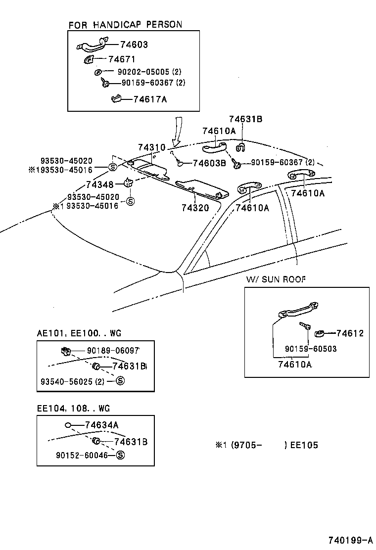 74348-33010-S3 HOLDER, VISOR product image