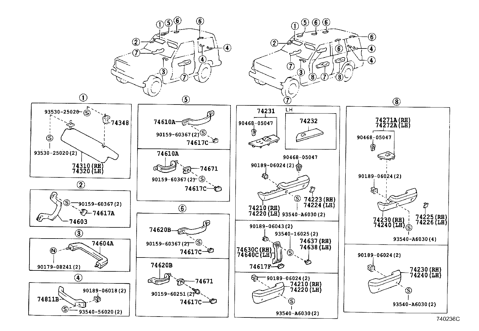 74210-60040 ARMREST ASSY, FRONT, RH product image