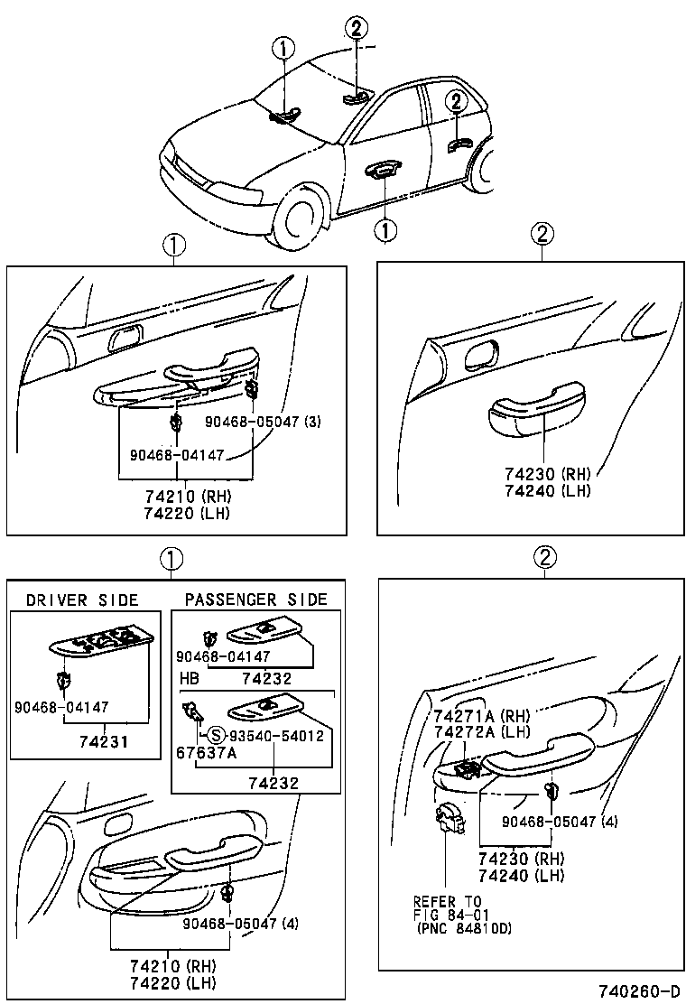 74232-02090-G0 PANEL, FRONT ARMREST BASE, UPPER LH product image