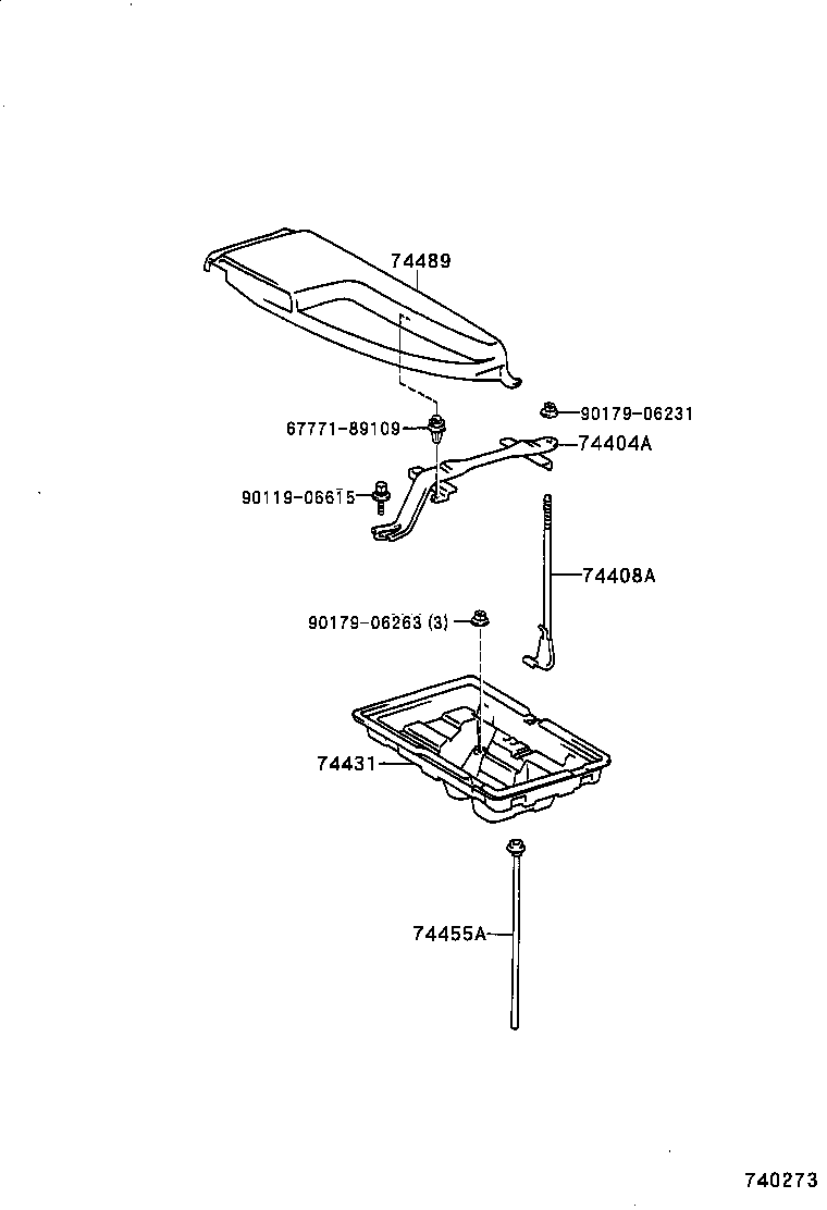 74489-50030 COVER, BATTERY CLAMP product image