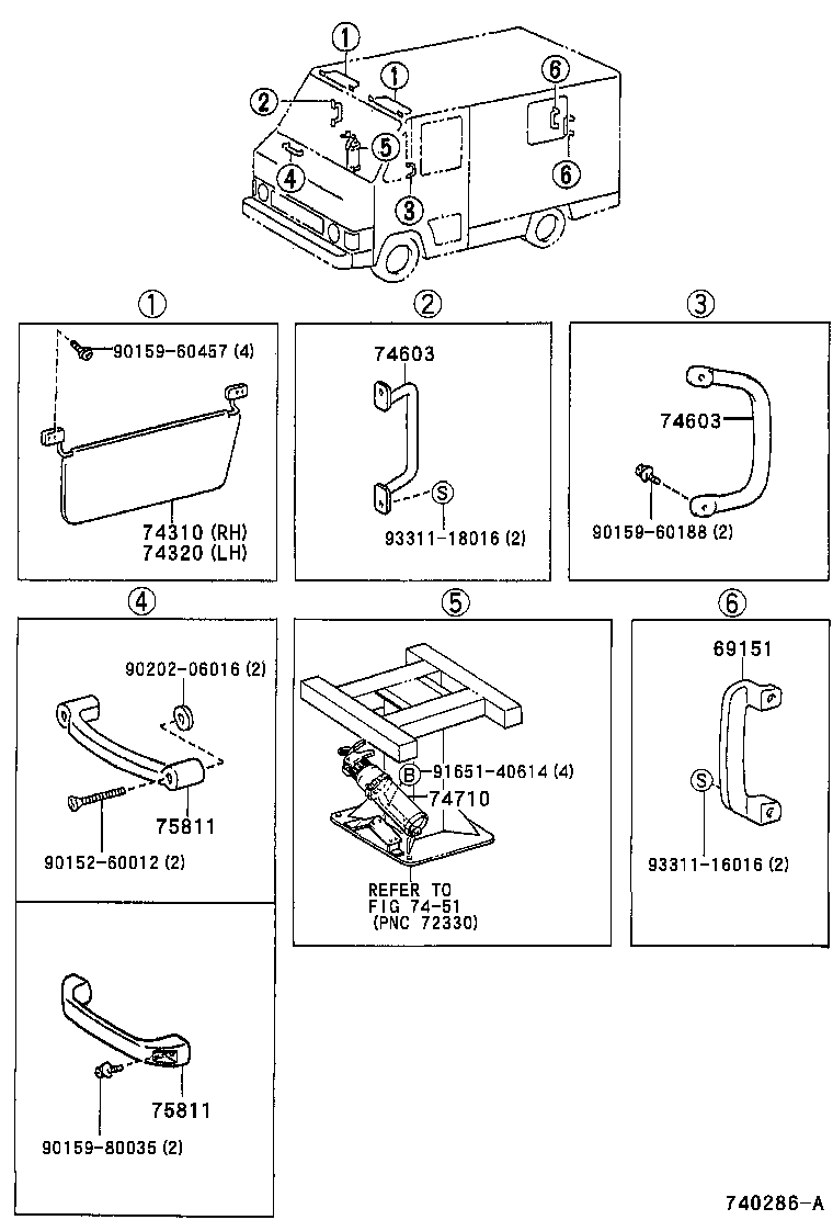 74691-25010 GRIP, CAB SAFETY product image
