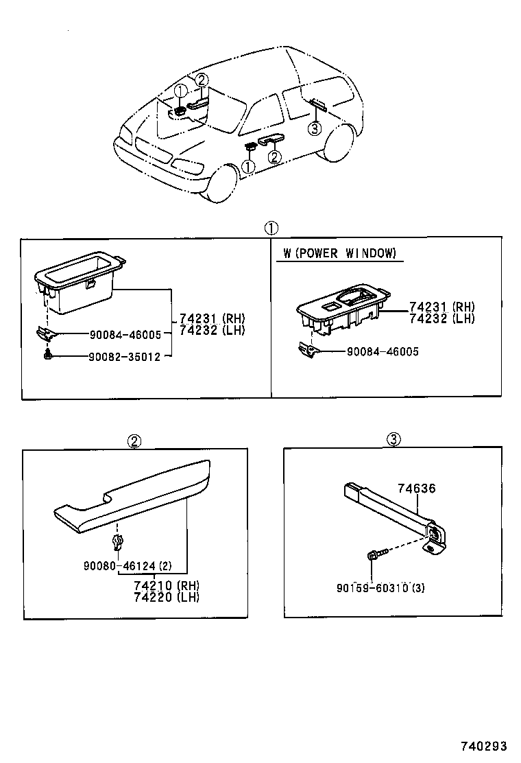 74348-AC010-B2 HOLDER, VISOR product image
