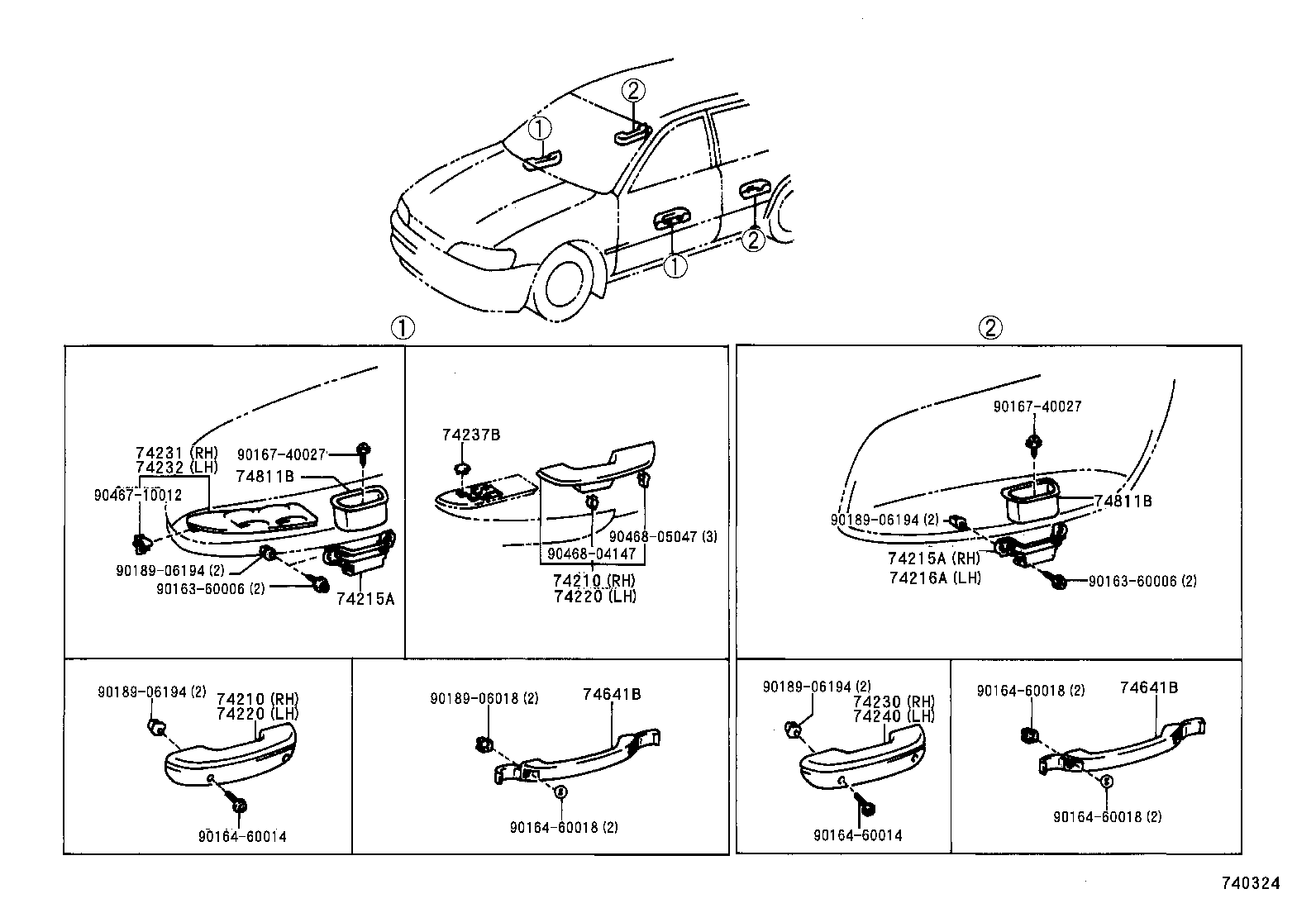 74348-33010-S3 HOLDER, VISOR product image