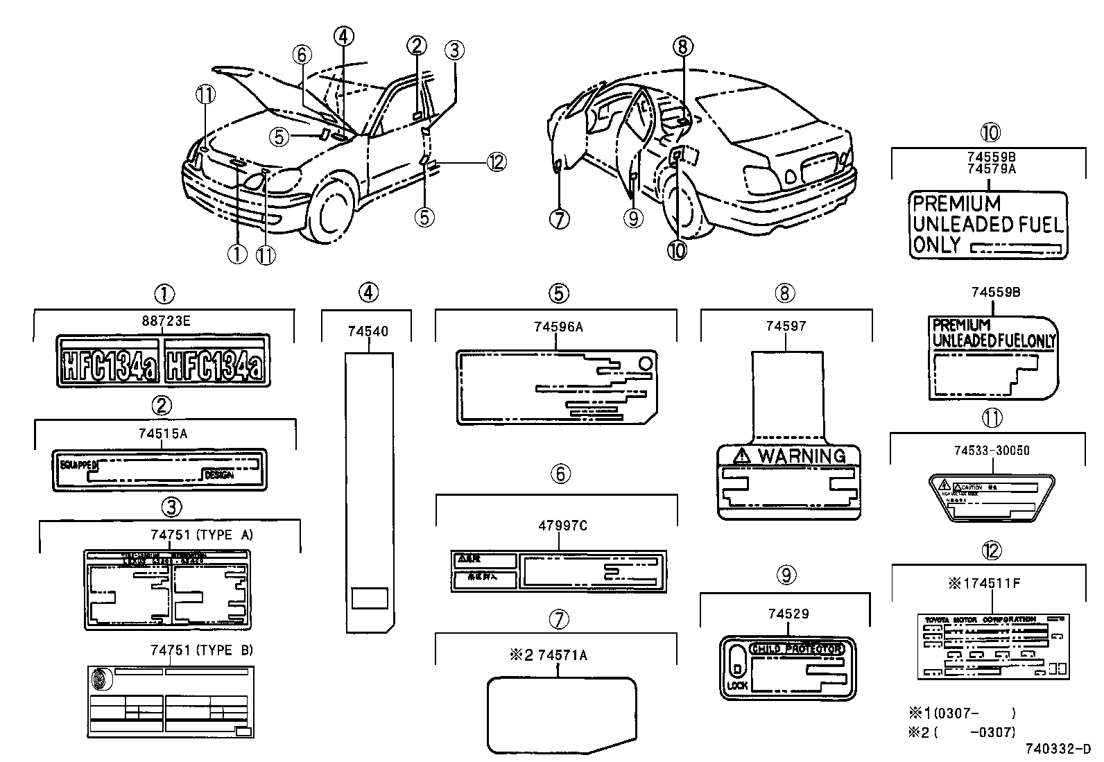 Toyota 17792-46060 LABEL, ENGINE VACUUM HOSE INFORMATION