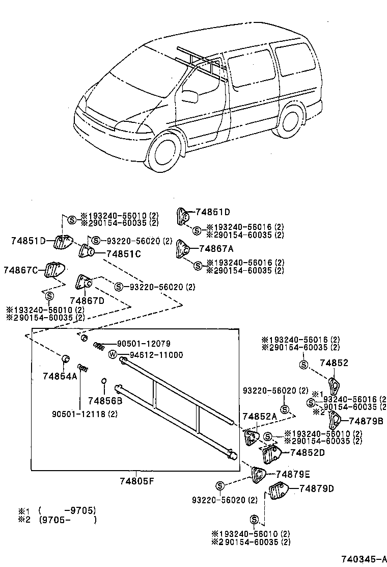 74850-26010 SEPARATOR SUB-ASSY, REAR product image