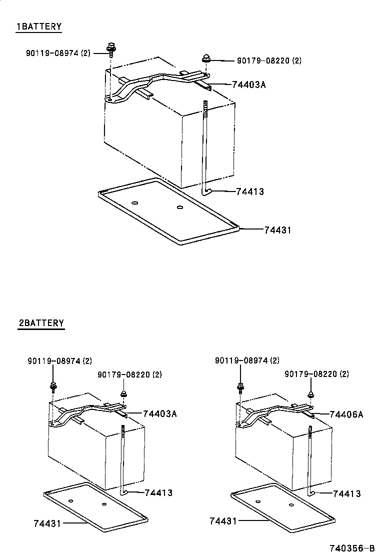 74403-35020 CARRIER SUB-ASSY, BATTERY product image