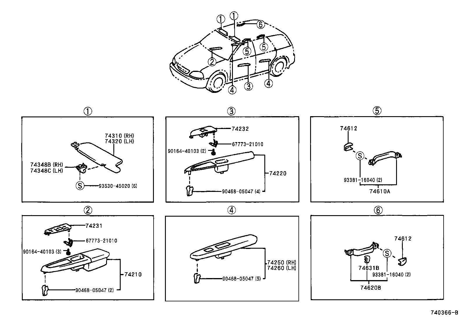 74231-21030 PANEL, FRONT ARMREST BASE, UPPER RH product image