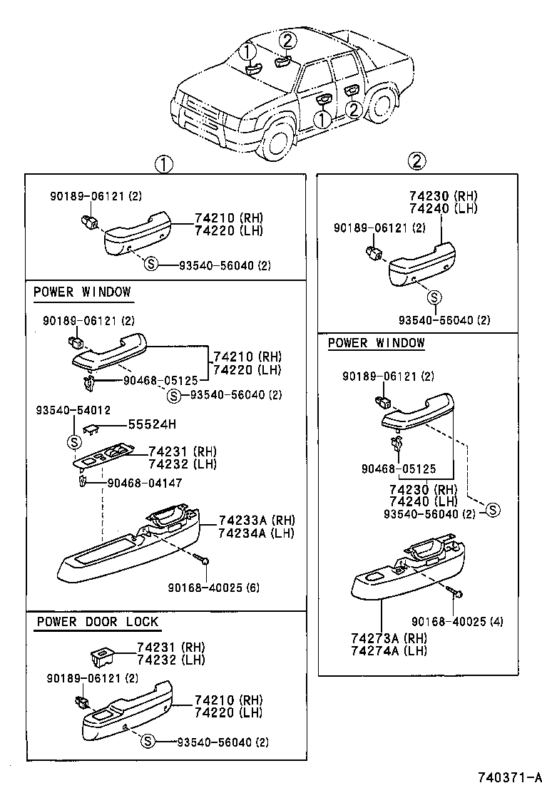74232-35010-C0 PANEL, FRONT ARMREST BASE, UPPER LH product image