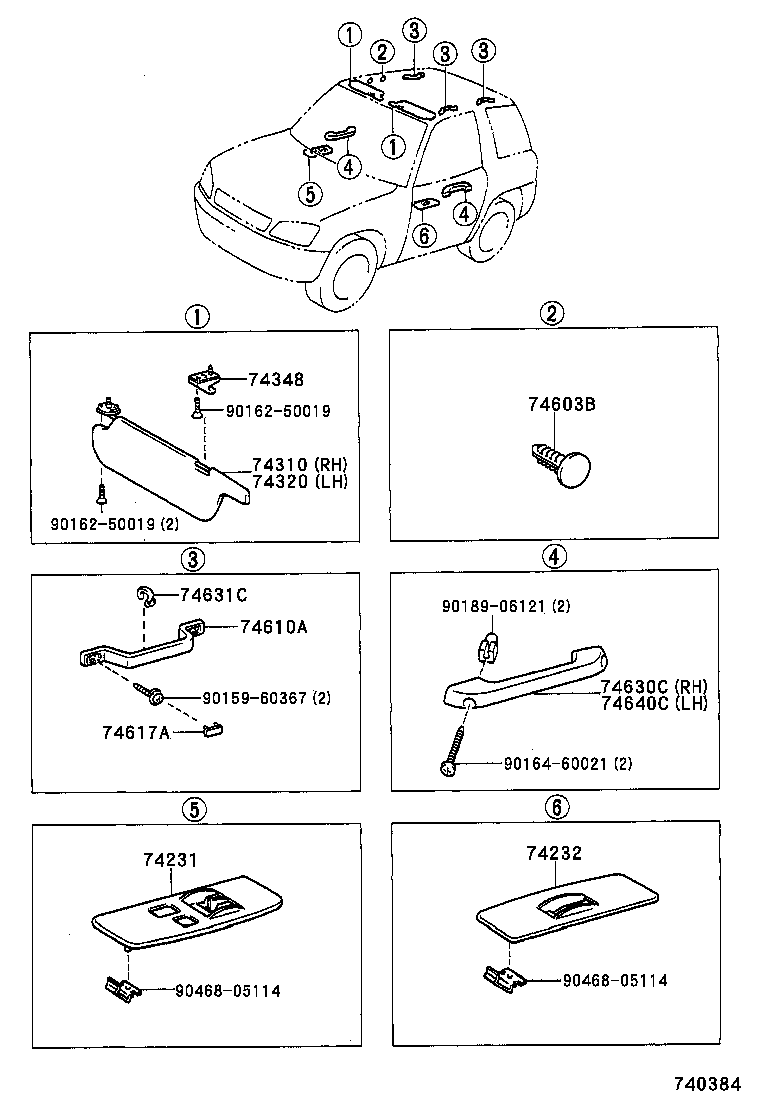 74630-42010-D0 GRIP ASSY, DOOR ASSIST, RH product image