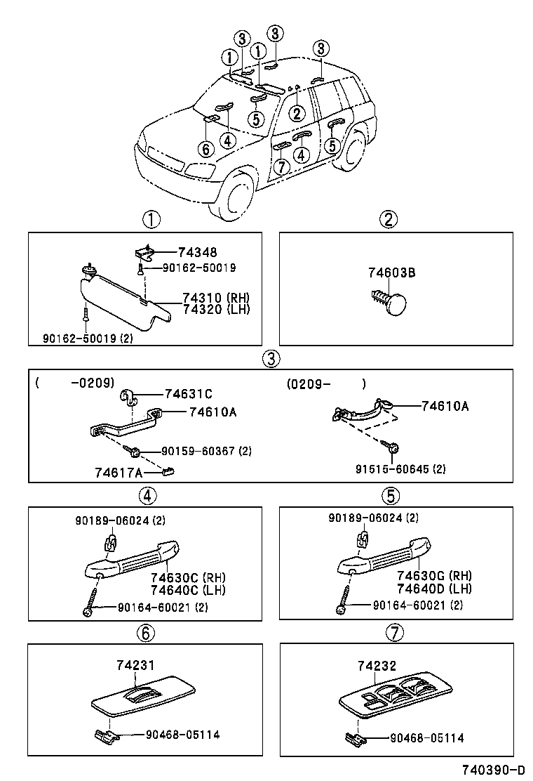 74630-42020-B1 GRIP ASSY, DOOR ASSIST, RH product image