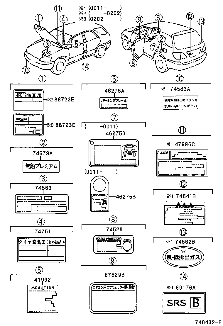 74563-48020 PLATE, EMISSION CONTROL DEVICE IDENTIFICATION product image