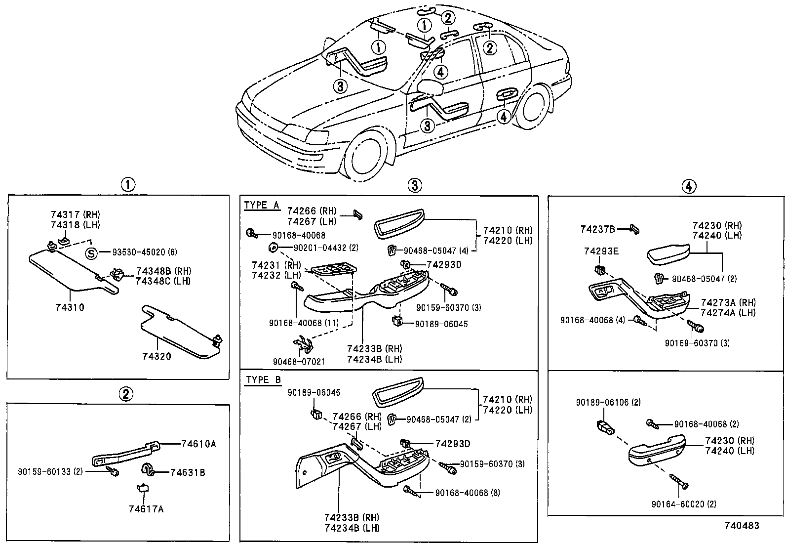 74237-20040-E0 CAP, DOOR ARMREST BASE product image