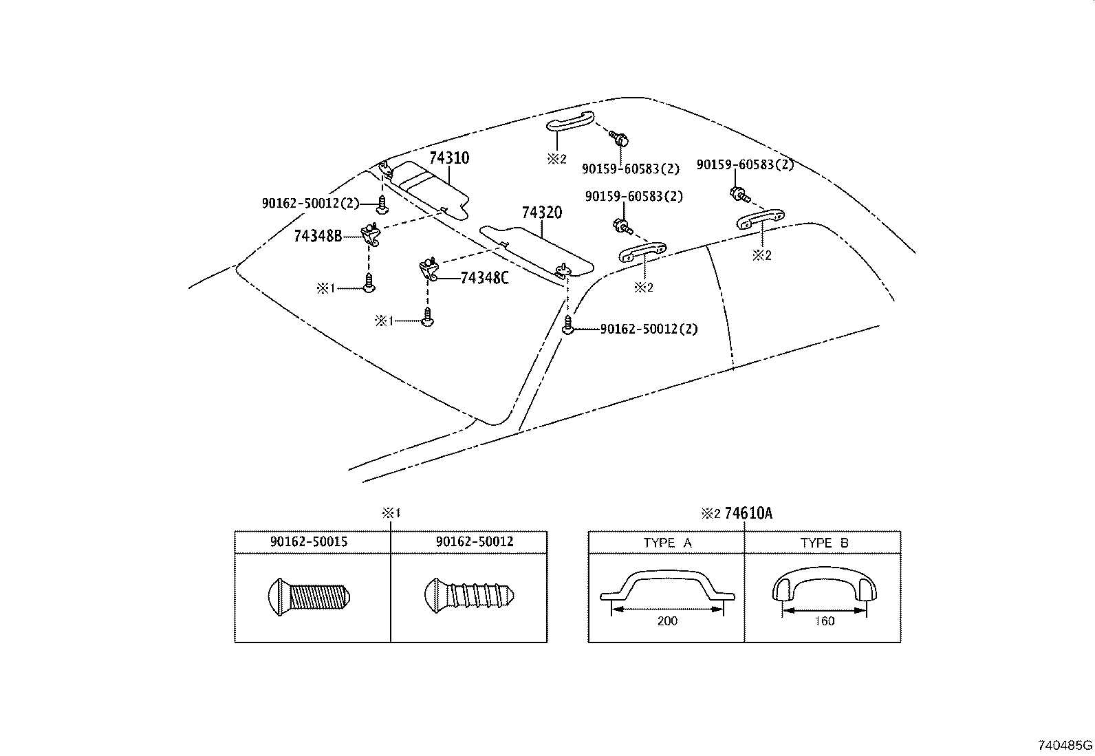 74232-43010 PANEL, FRONT ARMREST BASE, UPPER LH product image