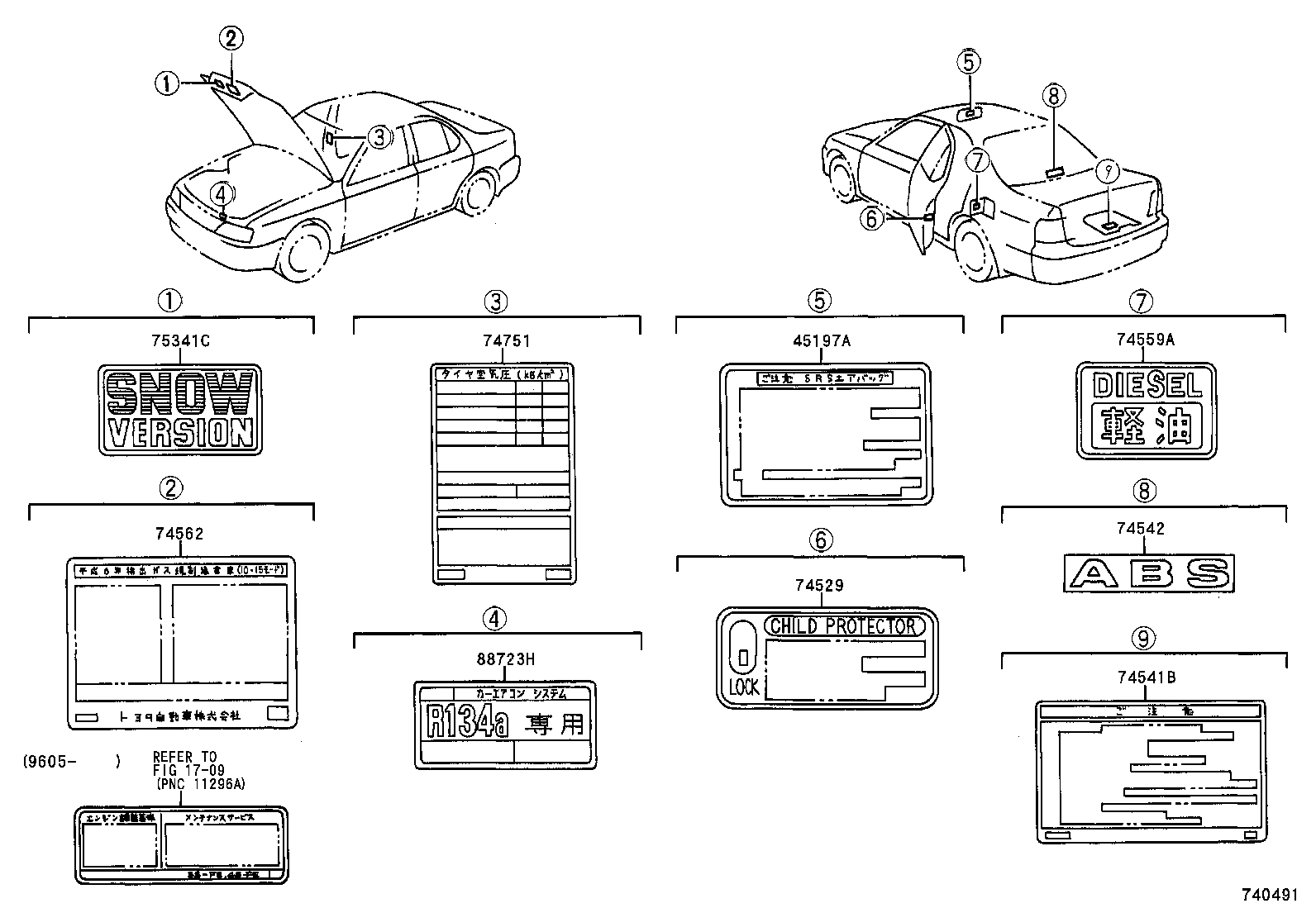 74562-32150 PLATE, EMISSION CONTROL SYSTEM INFORMATION product image