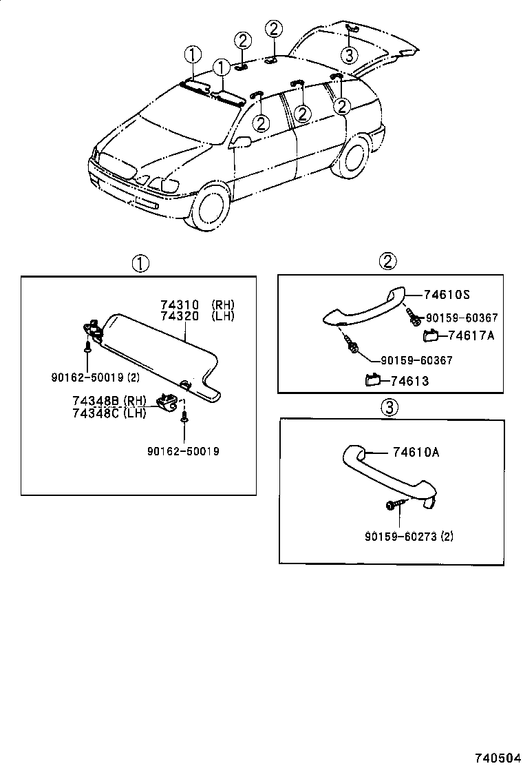 74232-44100 PANEL, FRONT ARMREST BASE, UPPER LH product image
