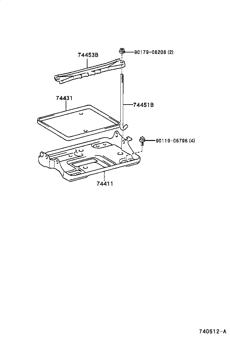 74403-32070 CARRIER, BATTERY product image