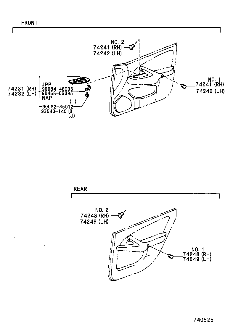Toyota 74348-AC010-B1 HOLDER, VISOR