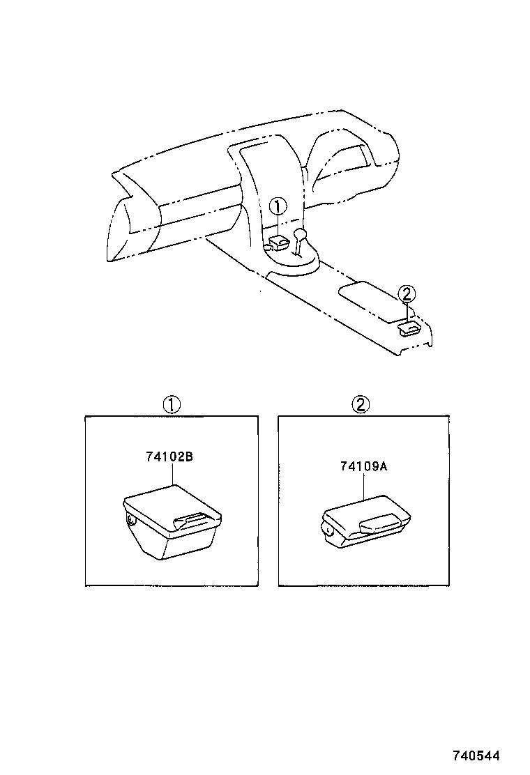 74102-53010-C0 BOX SUB-ASSY, FRONT ASH RECEPTACLE product image