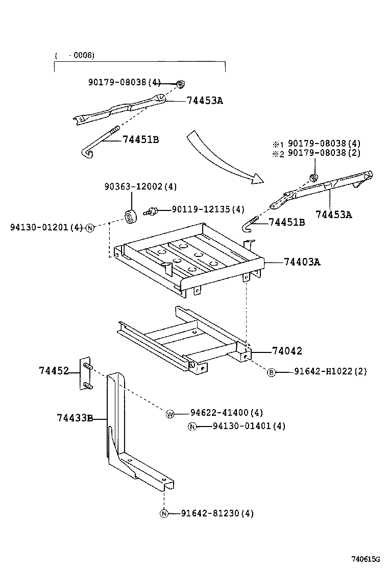 74452-37040 PLATE, BATTERY SET product image