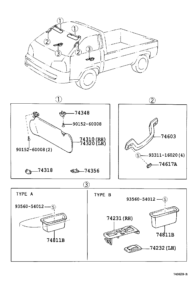 74232-87002-B1 PANEL, FRONT ARMREST BASE, UPPER LH product image