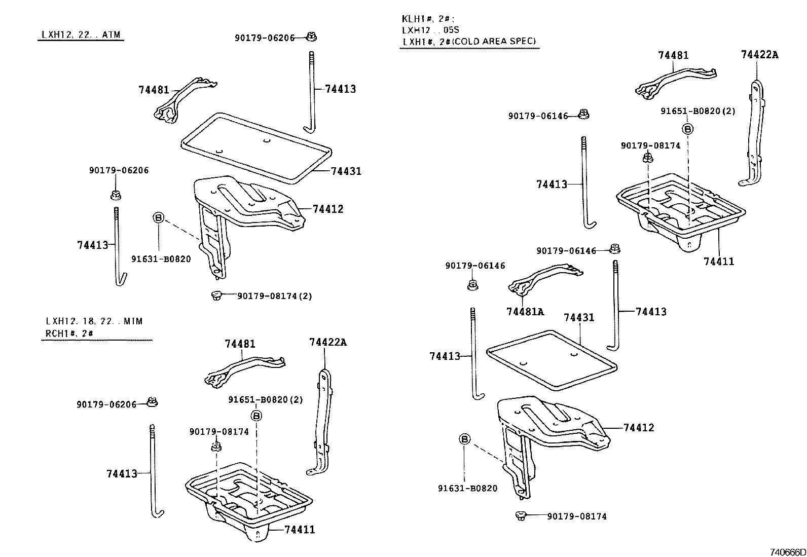 74403-26010 BRACKET, BATTERY, REAR product image