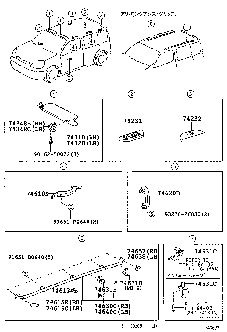 74231-52210 PANEL, FRONT ARMREST BASE, UPPER RH product image