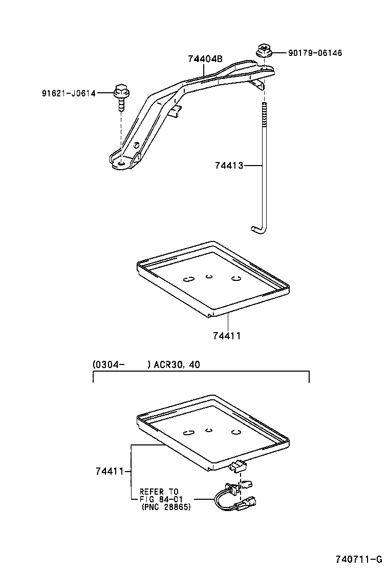 74450-28010 CARRIER, BATTERY product image