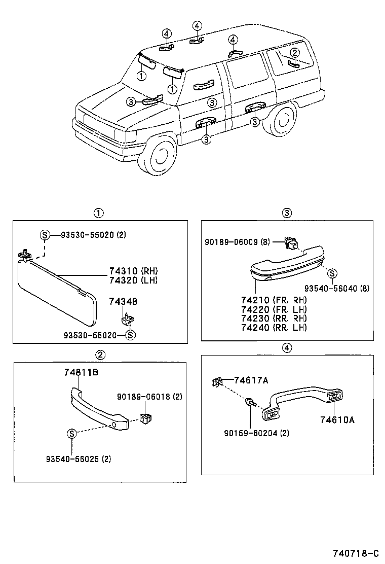 74232-0B010-B0 PANEL, FRONT ARMREST BASE, UPPER LH product image