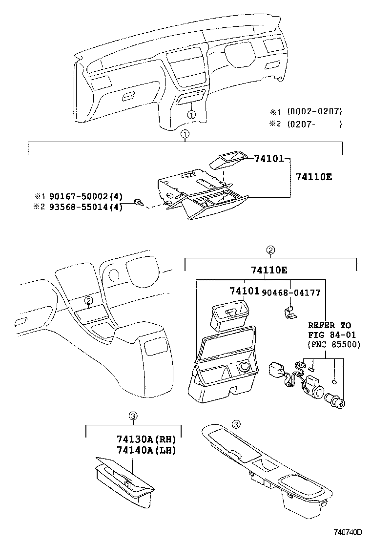 74110-AC050-A0 RECEPTACLE ASSY, FRONT ASH product image