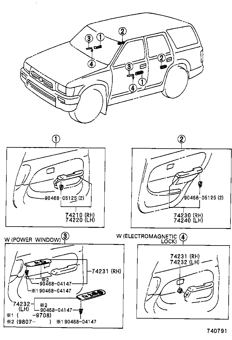 74232-35110 PANEL, FRONT ARMREST BASE, UPPER LH product image