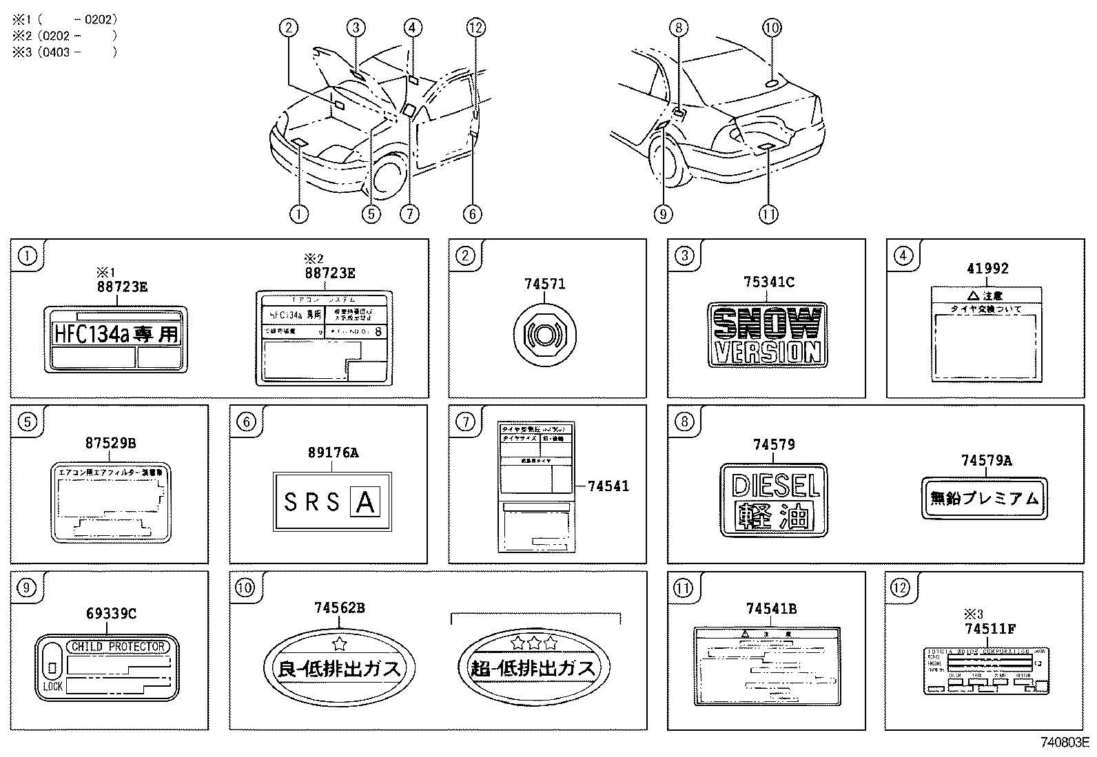 11296-22020 LABEL, ENGINE SERVICE INFORMATION product image