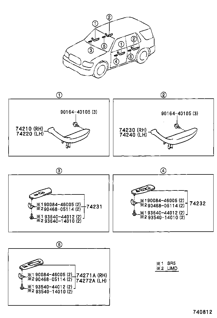 74202-34010 PANEL, FRONT ARMREST BASE, UPPER LH product image