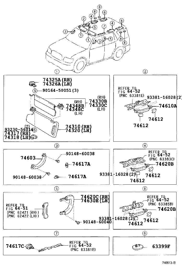 Toyota 74260-0C020-E1 ARMREST ASSY, REAR, LH