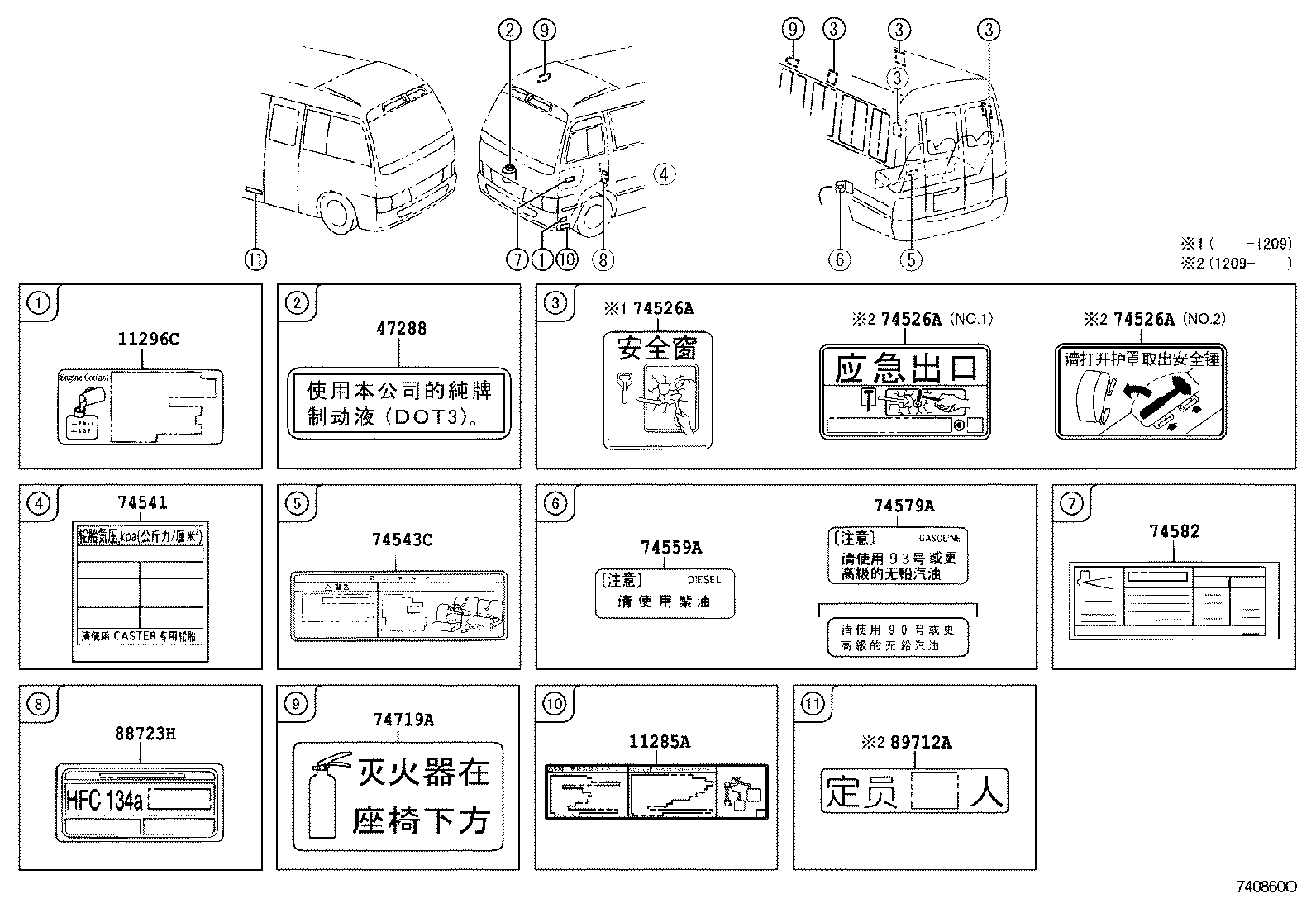 74552-3C010 PLATE, TIRE PRESSURE CAUTION product image