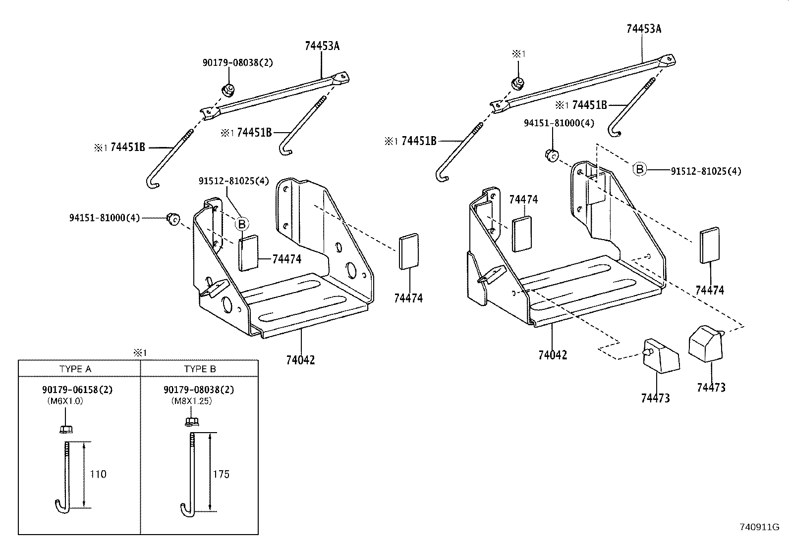 74452-25030 PLATE, BATTERY SET product image
