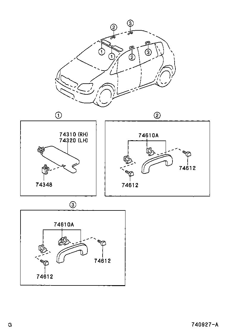 74232-13040 PANEL, FRONT ARMREST BASE, UPPER LH product image