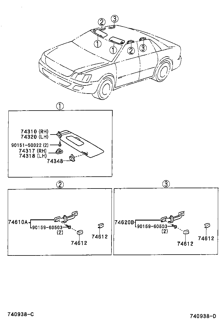 74232-33221 PANEL, FRONT ARMREST BASE, UPPER LH product image